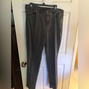JJill high rise grey jeans.